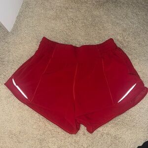 Lululemon Hottie Hot High Rise Shorts 2.5” In Red